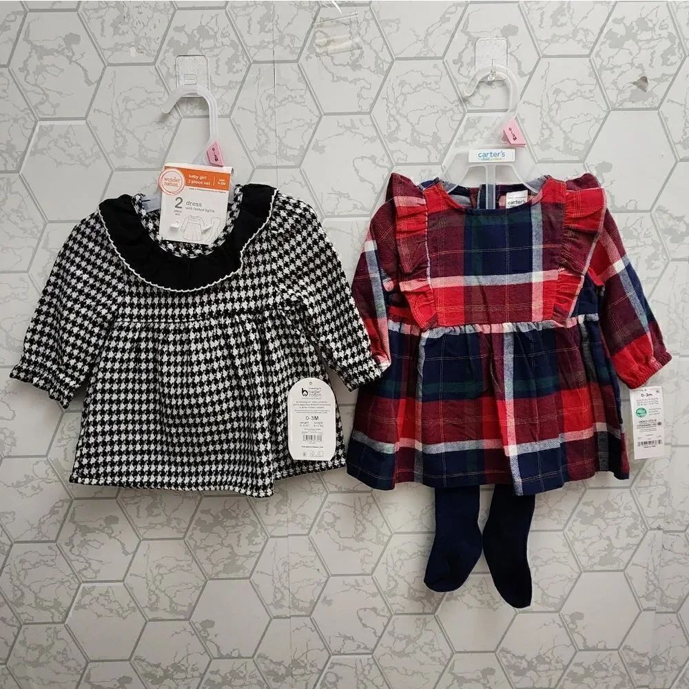 Nwt Baby girl Size 0-3 months Holiday Christmas Clothes Bundle